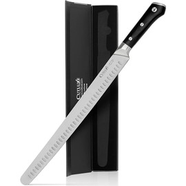 Cutluxe Extra-Long 14" Slicing Carving Knife – Brisket Knife, Razor Sharp Meat and BBQ Knife – High Carbon German Steel – Full Tang & Ergonomic Handle Design – Artisan Series