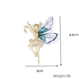 JJiaoLinin Brooches for Ladies,Created Crystal Fancy Vintage Style Brooch Pin Colorful Butterfly Brooch Pins Elegant Rhinestone Brooches Fashion Brooch for Women Girls Birthday Gift Wedding Party
