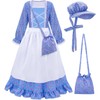 MELAND Victorian Costume Girl, World Book Day Maid Costume for