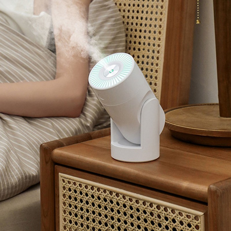 Mini Shake Head Humidifier with Colorful Lights Smart 2 Levels