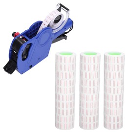 30 Rolls 15000 Labels Price Stickers Single Row Label Paper Price Gun Labels for Single Row Price Machines MX5500 21 x 12 mm for Labelling Offices