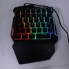 One Handed Gaming Keyboard Mouse Converter Wired 35 Keys Backlit