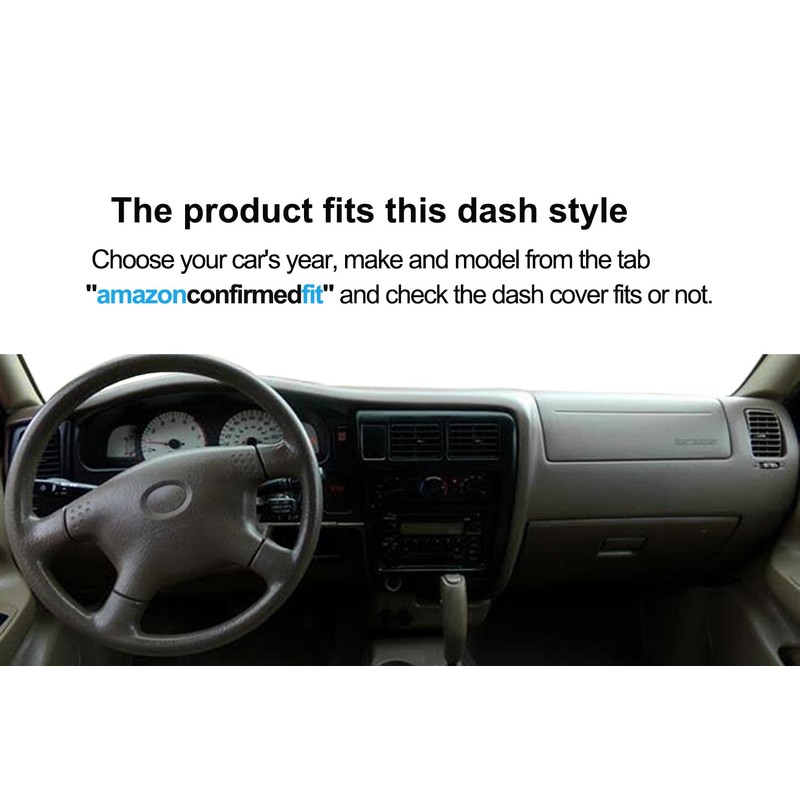 Dash Cover Mat Custom Fit for Toyota Tacoma 1998 1999
