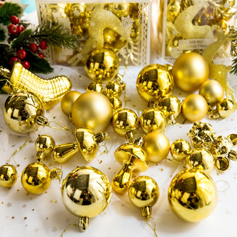 Christmas Balls Ornaments 30Pack Shiny Balls Shatterproof Christmas Tree Decorations