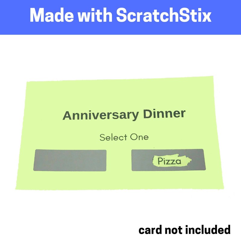 Pack of 50, Heart Scratch Off Sticker - 8 x
