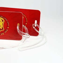 50 Pcs 160mm Clear Plastic Travel Luggage Tag Loops Holder,PVC Name Tag Loop Straps Worm Loops Office Supplies Blank Labeling Tags for Bag Tags,Car Key Tags Labels, Indexes and Stamps(Transparent)