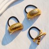 Gold Hair Cuffs for Women Gothic Metal Gold Design Hair