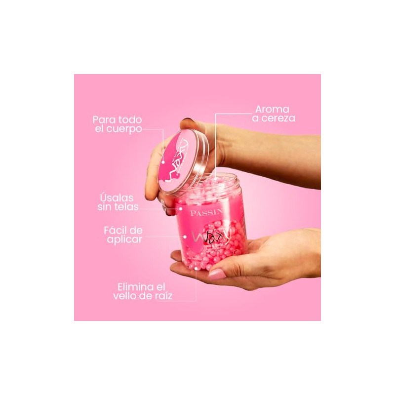 PASSINI 2 PACK Cera en perlas Cereza 120g para depilar