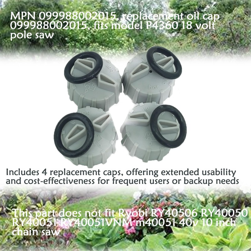 Bamkyait Replacement Ryobi Cap 099988002015 for P4360 18V Pole Saw