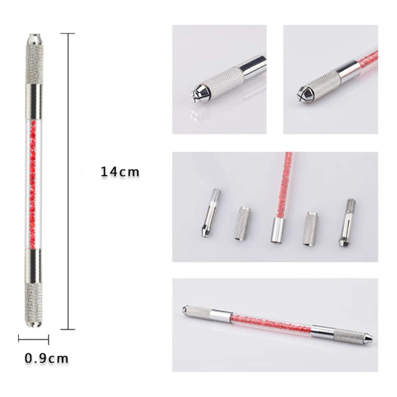 Inductor Manual Para Microblading Doble Cabeza Juego De 3