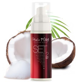 HairPlay Set #2 Hair Foam Mousse - Medium Hold Styling Foam for Frizz Control - Hair Mousse for Curls - Curl Defining Moisturizing Mousse for Wavy Hair - 8 Fl Oz