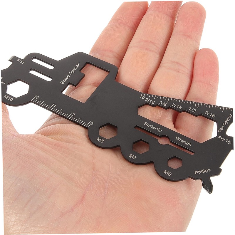COHEALI Stainless Steel Multi Functional Tool Card Compact Wrench Bottle