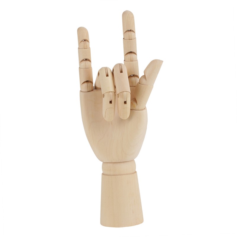 Women Hand Body Artist Model Jointed Articulated Wood Sculpture Mannequin
