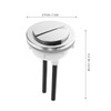 DOITOOL 2pcs Toilet Button Glacier Bay Toilet Parts Toilet Flush