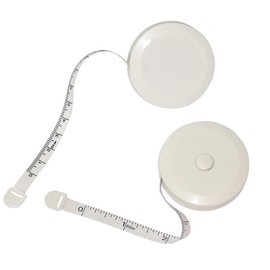 Lontenrea 60-Inch/150cm Soft and Retractable Measure Tape Sewing Tape for Tailor Sewing Body Tape Measure (5 Pack White)