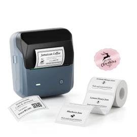 NIIMBOT B31 Label Maker Machine with Tape, 3 Inch Portable Label Printer for Barcode, Address, Logo, Tag Labeling, Thermal Sticker Maker Compatible with Smartphones & PC, Dark Blue