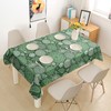 iEvery Green Paisley Tablecloth Rectangular Wipe Clean Table Cloth Polyester