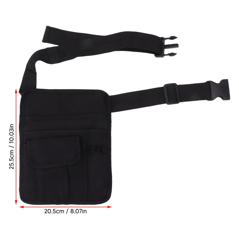 Restaurant Belt Bag Adjustable Portable Lightweight Canvas Waiter Waist Bag