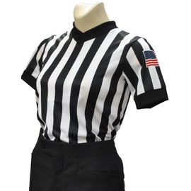 Smitty Women's V-Neck Basketball Referee Shirt & USA Flag (XX-Large)