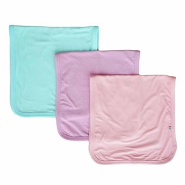 Caden Lane Premium Baby Burp Cloths, Ultra Soft & Absorbent, Gender Neutral for Newborn, Boy & Girl, Essentials for Feeding & Teething, Machine Washable, 3-Pack, Brights