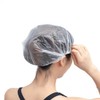 Hair cap vinyl disposable 100 sheets transparent dyed sanitary cap shower cap 100 transparent hair caps 5ea