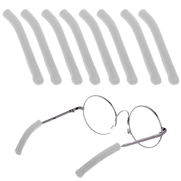 8 Pcs Eyeglass Ear Cushions, Soft Knitted Glasses Ear Cushions