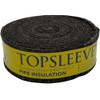 Topsleeve Sheep Wool Pipe Insulation, 15mm-22mm, 7.2 Metre Roll, Black