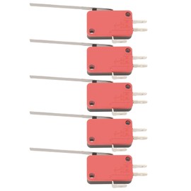 Be In Your Mind 5Pcs 3 Terminal Actuator Micro Limit Switch with Long Hinge Lever 16A 250V SPDT Mechanical Switch V-163-1C25 Industrial Control Applications Electronic Equipment