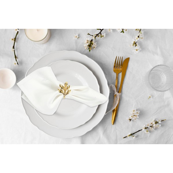 ANA Set of 6 18x18 inch Cotton Dinner Napkin Washable