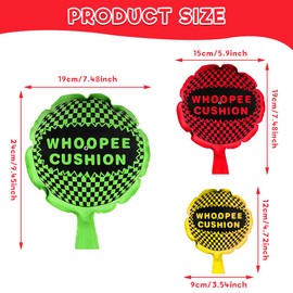 Joycabin Pack of 3 Cushion Fart Cushion, Fart Cushion for Children, Fart Cushion Toy, Fart Cushion, Self-Inflating Fart Prank, Ideal Joke Gift Toy for Adults Children