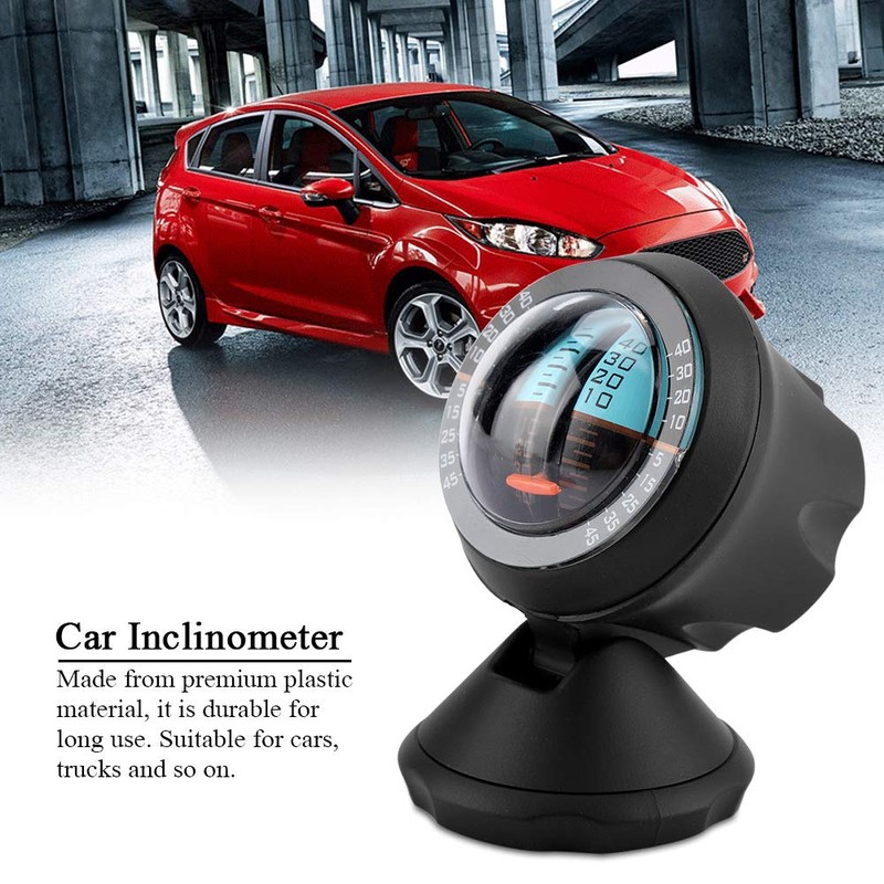 Vehicle Clinometer,Car Vehicle Inclinometer Slope Indicator Meter Level Tilt Gauge