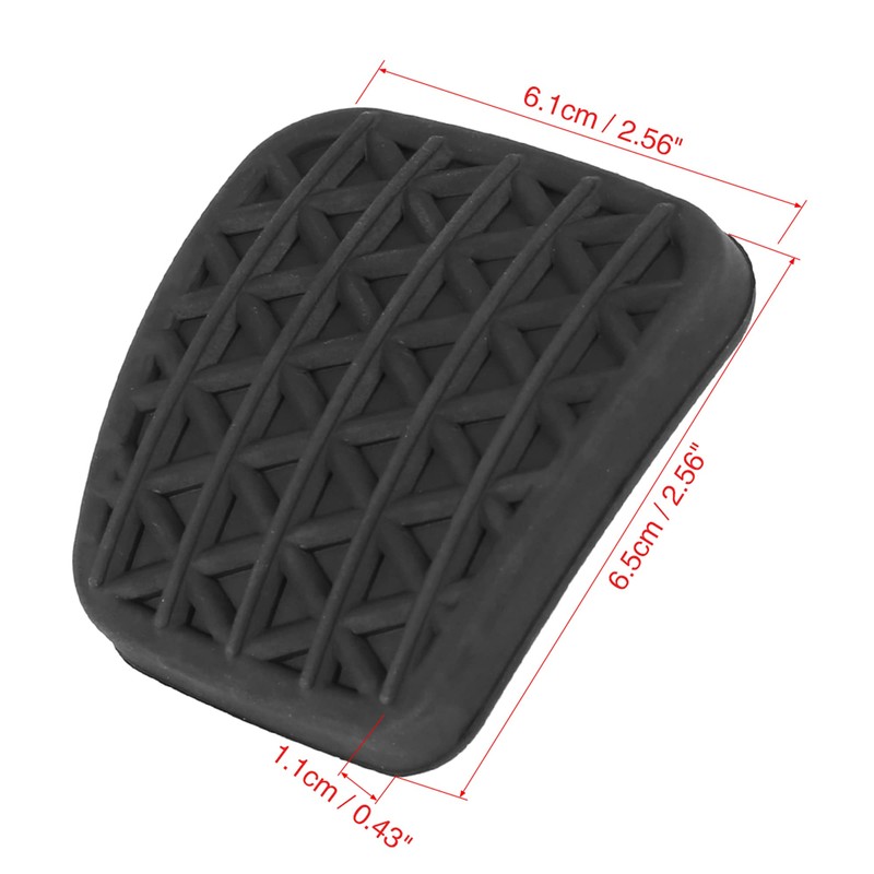 X AUTOHAUX Pair Car Brake Clutch Pedal Pad Rubber Cover