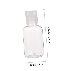 TOVINANNA 12pcs 50ml Refillable Travel Makeup Bottles Cosmetic Dispensers with Caps for Liquids Toiletries and Personal Care Products