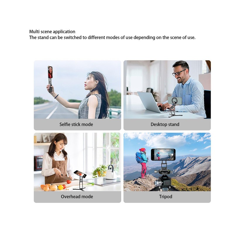 Magnetic Phone Tripod, Foldable for iOS Phone 15/14/13/12 Plus Pro