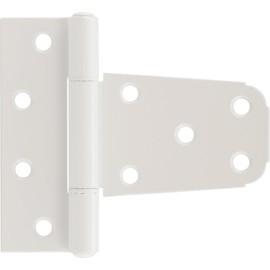 The Hillman Group 853353 Vinyl Fence Gate Hinge - Aluminum - White Finish 1-Pack