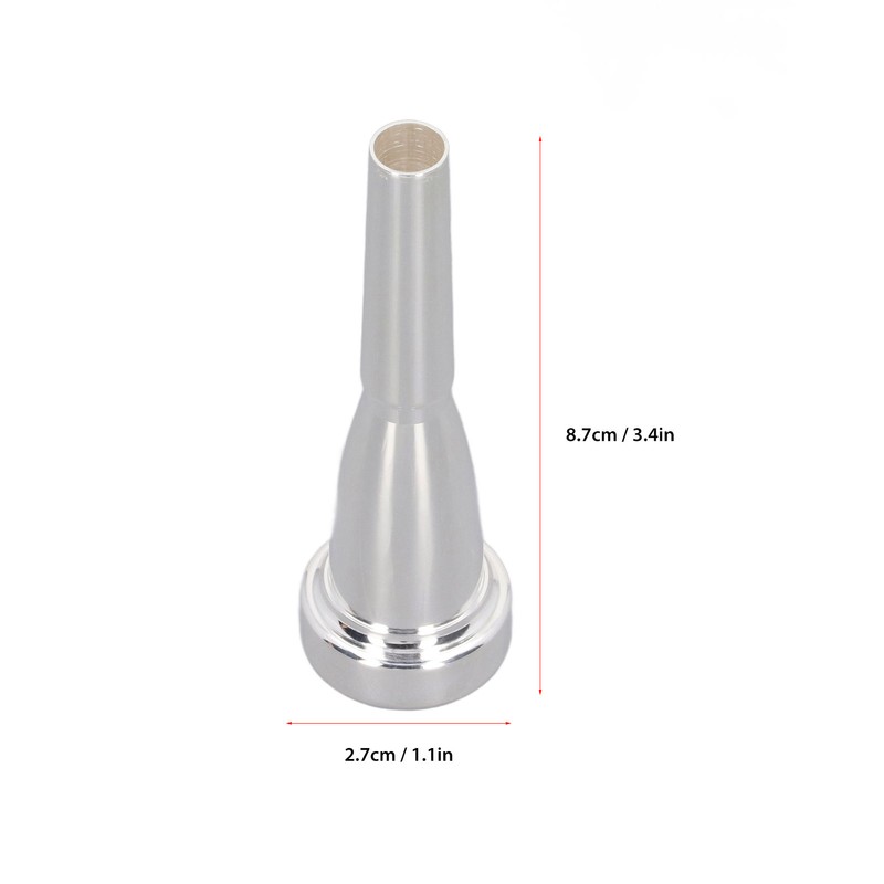 Trumpet Mouthpiece Aluminium Alloy Metal Professional Wind Musical Instrument Replacement