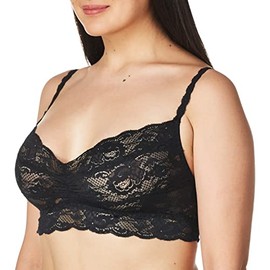 Cosabella Women's Never Say Never Sweetie Soft Bra, Black, X-Large