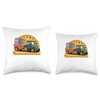 Back to School Tractor Farm Boys Throw Pillow