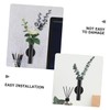 Kisangel 2pcs Wall Arrangement Wall Vases Black Wall Hanging Vase