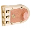 EM-D-KAY Single Cylinder Deadbolt Brass Slam Lock with Flat Strikes