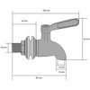 Beverage Dispenser Replacement Spigot Stainless Steel Polished Finished, Drink Dispenser