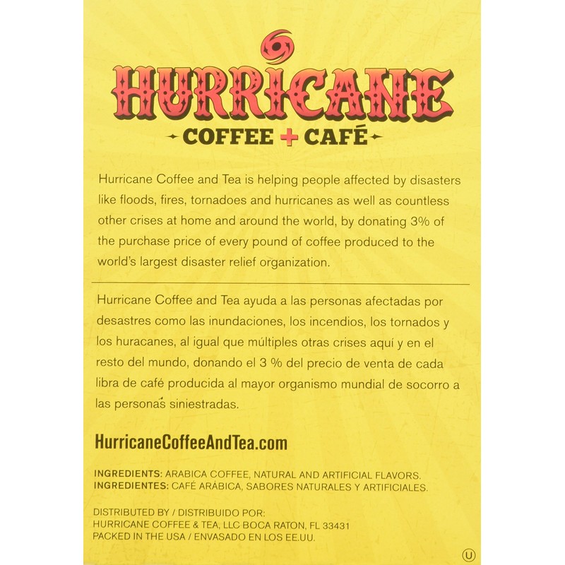 Hurricane Butter Toffee Tsunami Coffee Capsule, Compatible with Keurig K-Cup