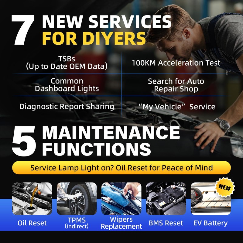 Autel AP2500E/AP2500 OBD2 Scanner Bluetooth Code Reader, Upgraded of AP200,