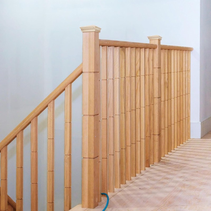 Geetery 2 Pcs 4 x 4 Wood Newel Post Cap