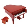 Wooden Music Box Piano Style Decorative Gold Plated Movement Pleasing