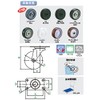 Uei Caster: E Series, E-type, Free-Caster Rubber Car, Wheel Diameter