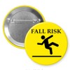 Generic Yellow Fall Risk Medical Condition Issue Alert 2 1/4"