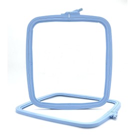 Nurge Blue Large (No:4) Plastic Square Embroidery Hoop, Cross Stitch Hoops, Punch Needle Hoop , DIY Craft Sewing,ABS Plastic Embroidery Hoops