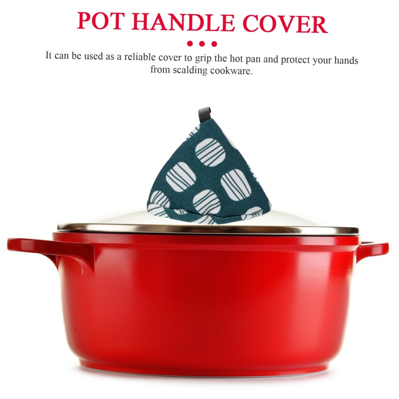 LABRIMP Triangle Oven Gloves Pot Lid Handle Cover Heat Gloves