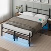 Queen Size Bed Frame with Headboard - Metal Platform Bed